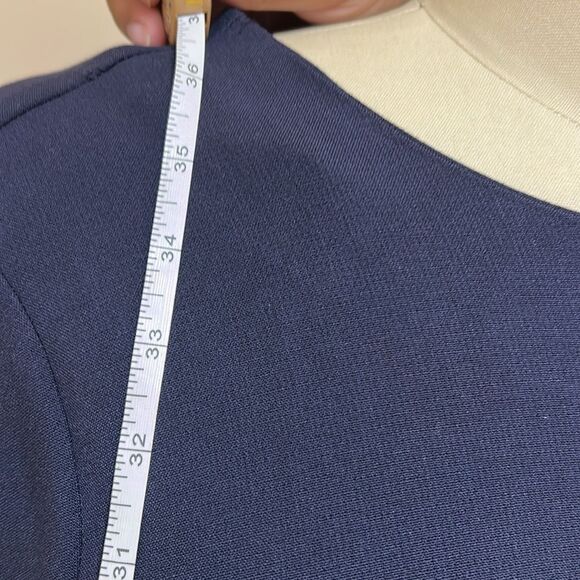 Ann Taylor Elegant Navy Blue Dress - Picture 9 of 12